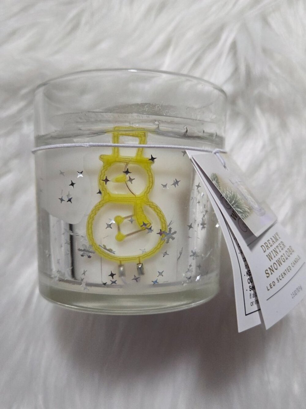 Wondershop Gel LED Snowman Candle